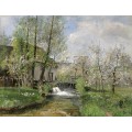 Цъфнала черешова градина до потока на мелницата (1892) РЕПРОДУКЦИИ НА КАРТИНИ